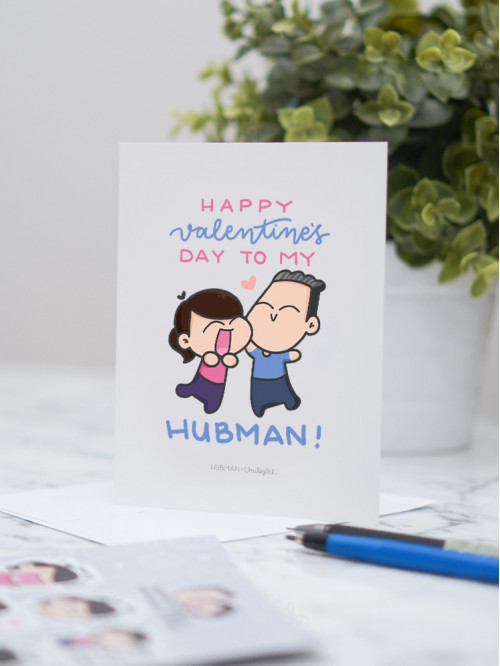 Hubman Valentines Day - Greeting Card