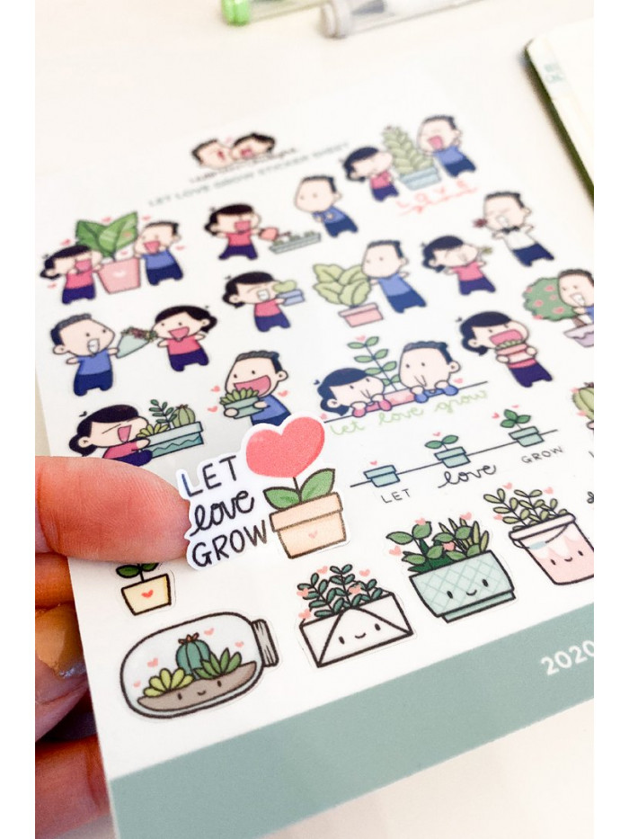 Let Love Grow - Stickers