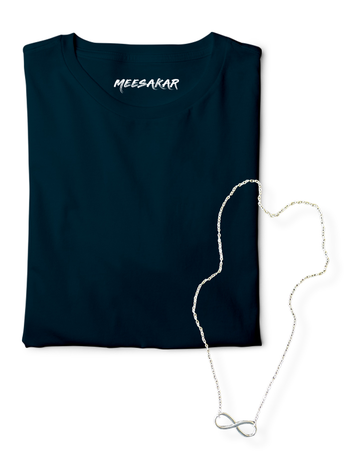 Maanaadu Infinity Chain + Solid Half sleeve T-shirt - Combo