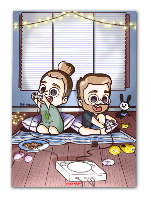 Pibu Gamer Couple - Poster