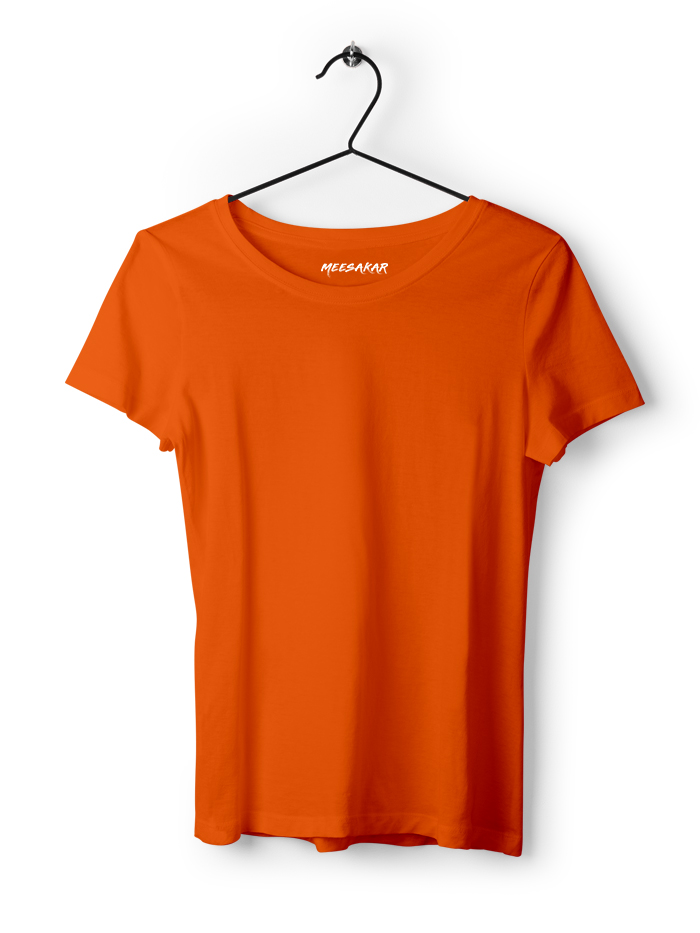 Women's Half Sleeve : Orange