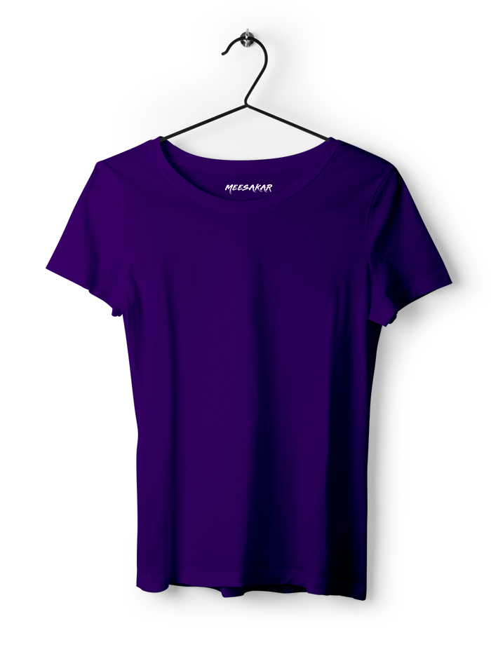 Women's Half Sleeve : Purple